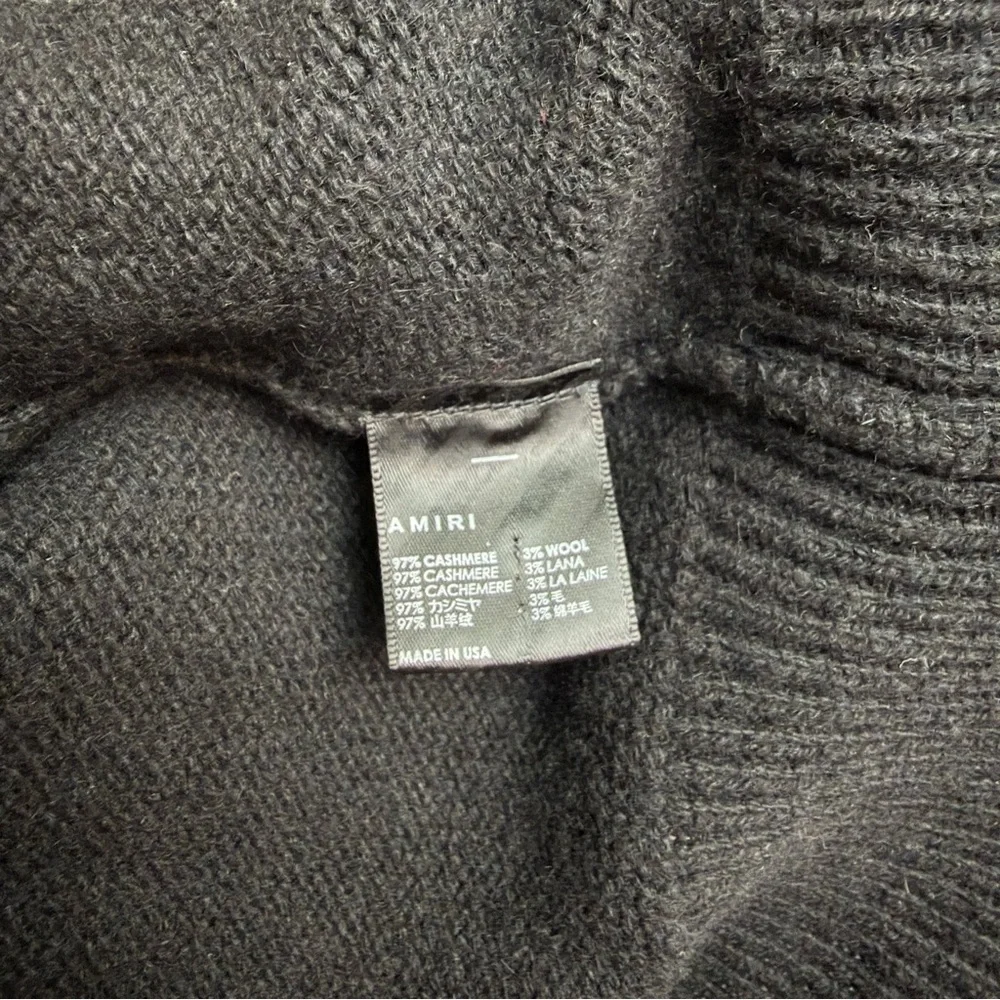 Amiri Cashmere and Wool Blend Turtleneck, Size XL